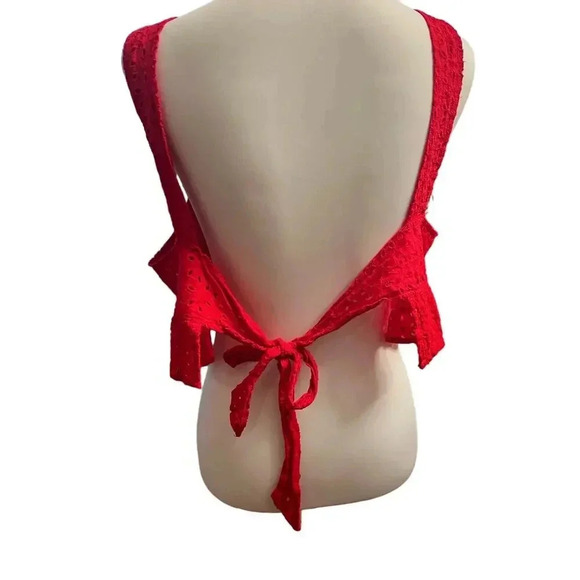 Halter top ruffled xl red - Picture 4 of 4